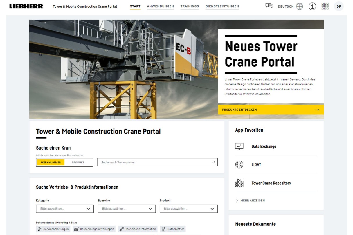 liebherr-towercrane-portal-dashboard