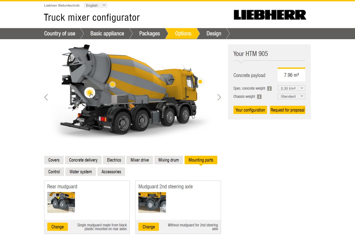 Truck Mixer Configurator - Liebherr