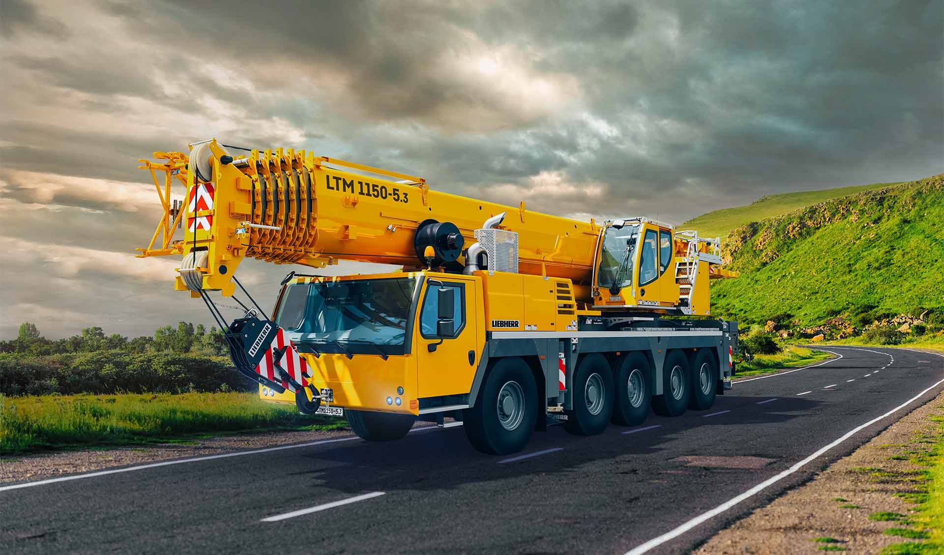Liebherr crane truck top