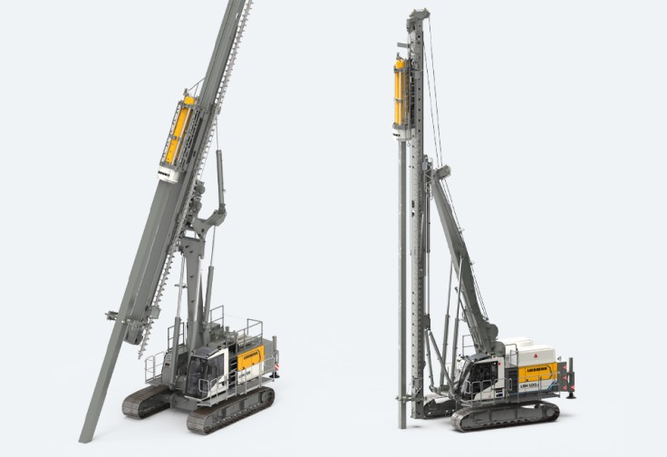Piling rigs with fixed and swinging leader | Liebherr