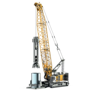 liebherr-hs-8200-duty-cycle-crawler crane-rope-excavator-casing-oscillerator