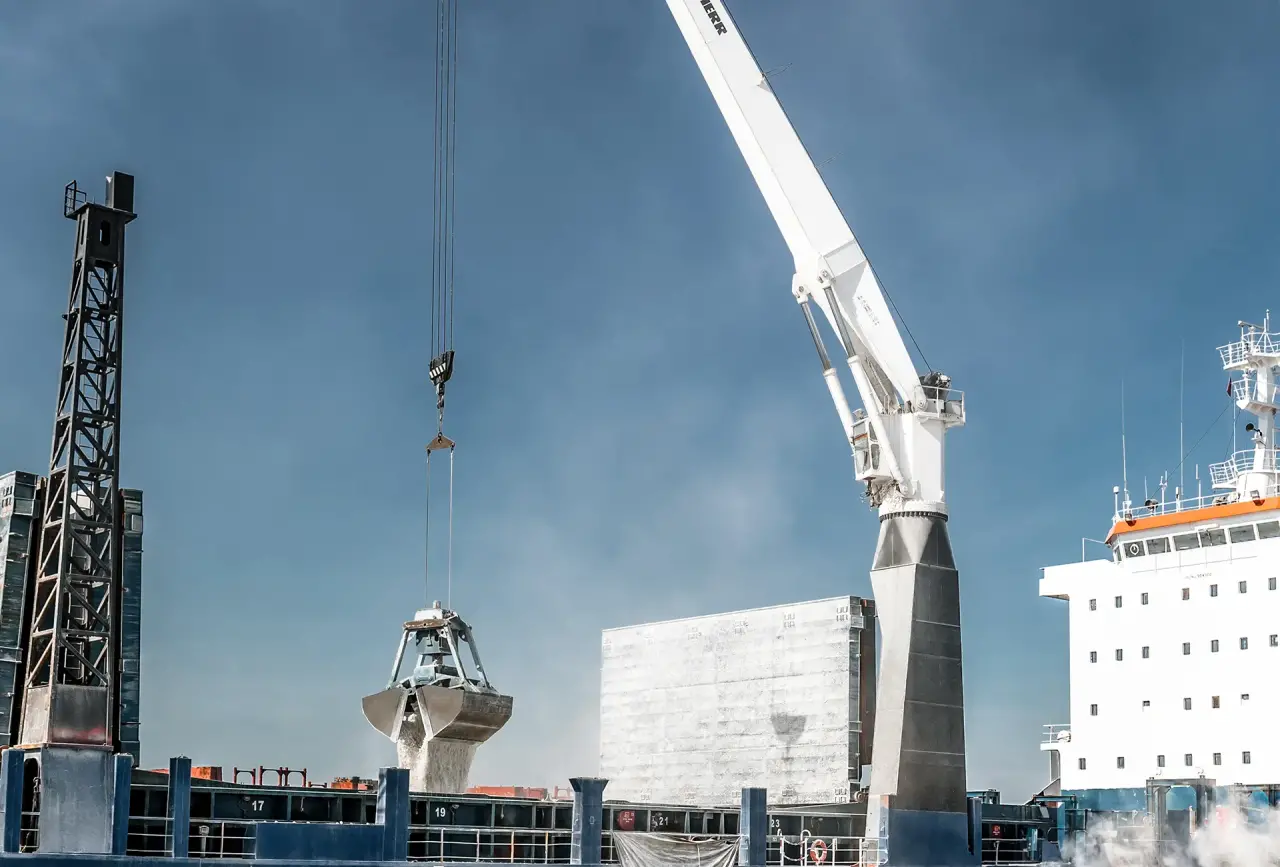 Cylinder luffing ship cranes – LS-C series | Liebherr