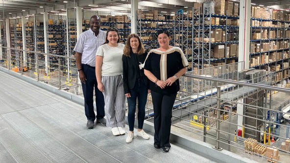 Liebherr USA, Co. Human Resources Deparment visits Liebherr Logistics Center in Oberopfingen, Germany.