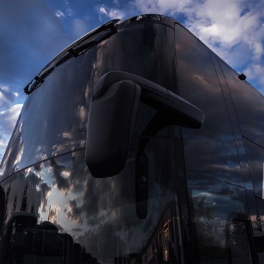 International travel coach bus