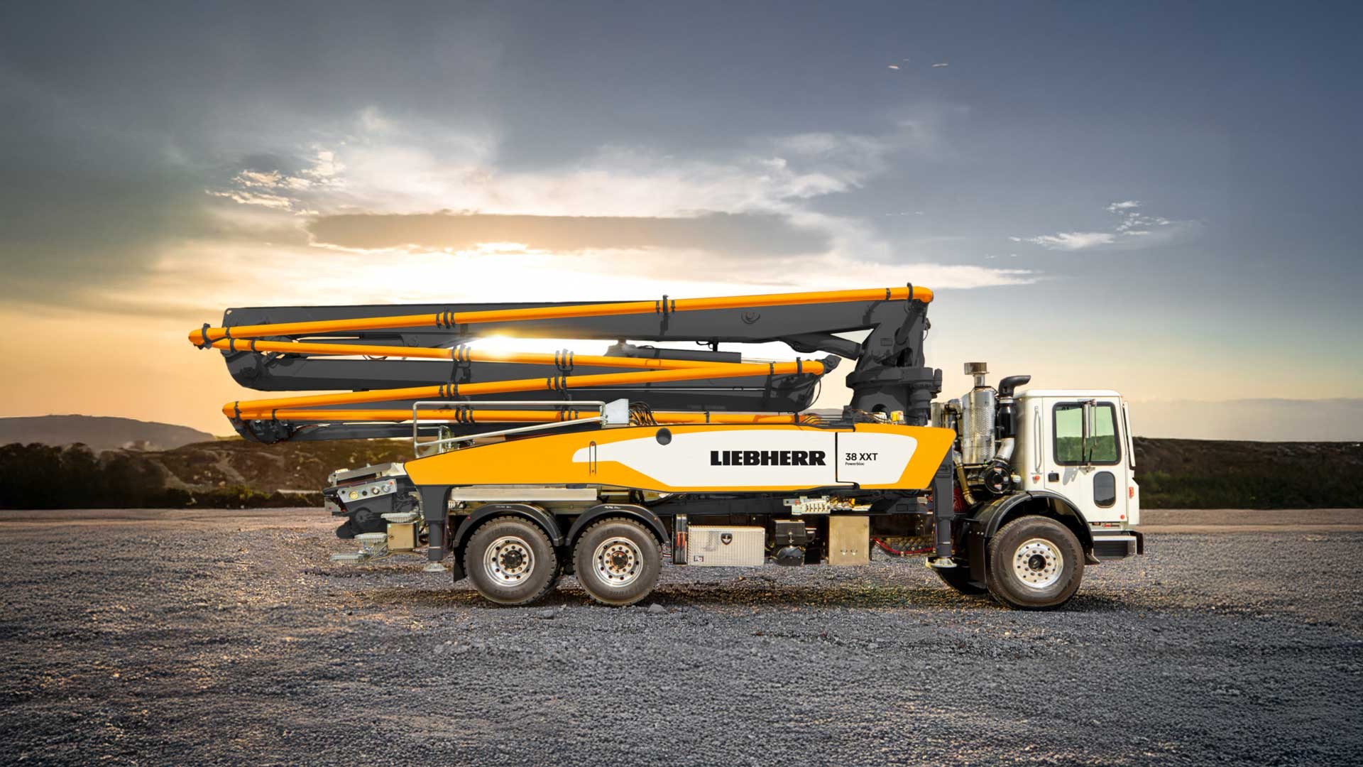 Liebherr USA, Co. 38 XXT truck-mounted concrete pump Liebherr USA, Co. 38 XXT truck-mounted concrete pump