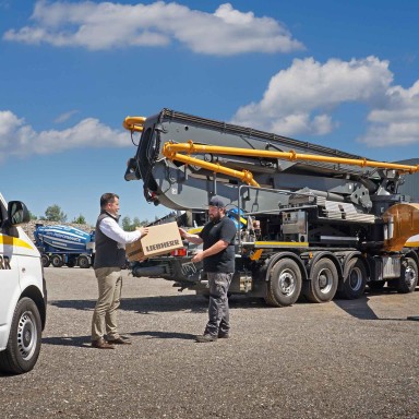 Liebherr USA, Co. truck-mounted concrete pump truck parts and service Liebherr USA, Co. truck-mounted concrete pump truck parts and service