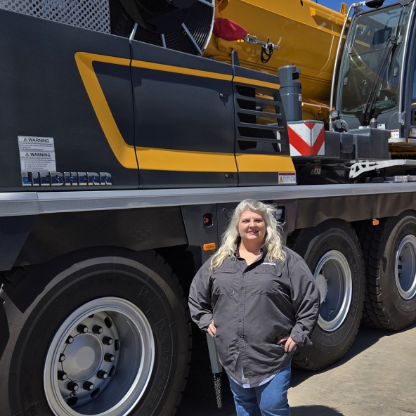 Image of Jennifer Schauss, Technical Training  Administrator for Liebherr USA, Co. Mobile and Crawler Cranes.