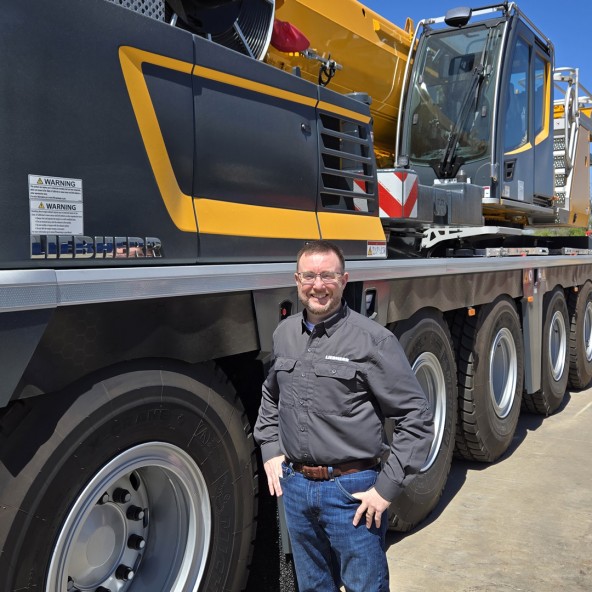 Image of Johanathan Smith, Technical Trainer   for Liebherr USA, Co. Mobile and Crawler Cranes.